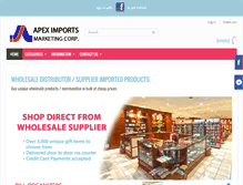 Tablet Screenshot of apeximportsmarketing.com
